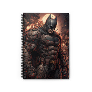 "Batman Darkness Defied" Digital Art Spiral Notebook - Embrace the Vigilante Spirit