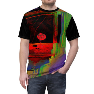 GHAR AAJA - Vibrant Cut & Sew Tee with Digital Art by @areebtariq111