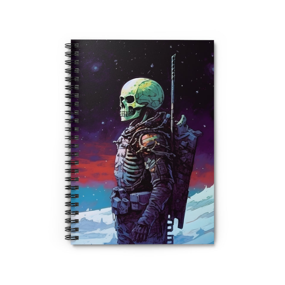 "Bony Expedition" Digital Art Spiral Notebook - Explore Your Creativity with Artistry