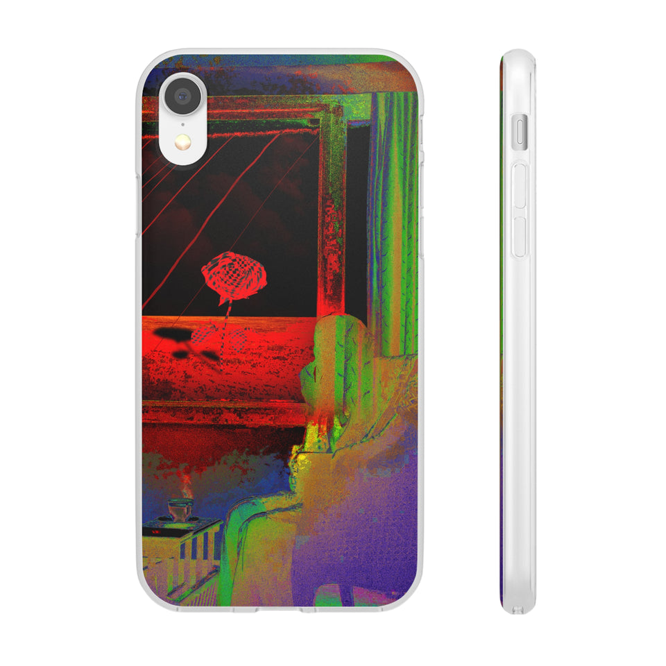 GHAR AAJA - Expressive Flexi Cases: Showcasing @areebtariq111's Digital Art in Semi-Transparent Matte Finish