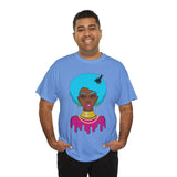 Afro-Sass Digital Art Unisex Heavy Cotton Tee by @whereiszara - Creative Wearable Art