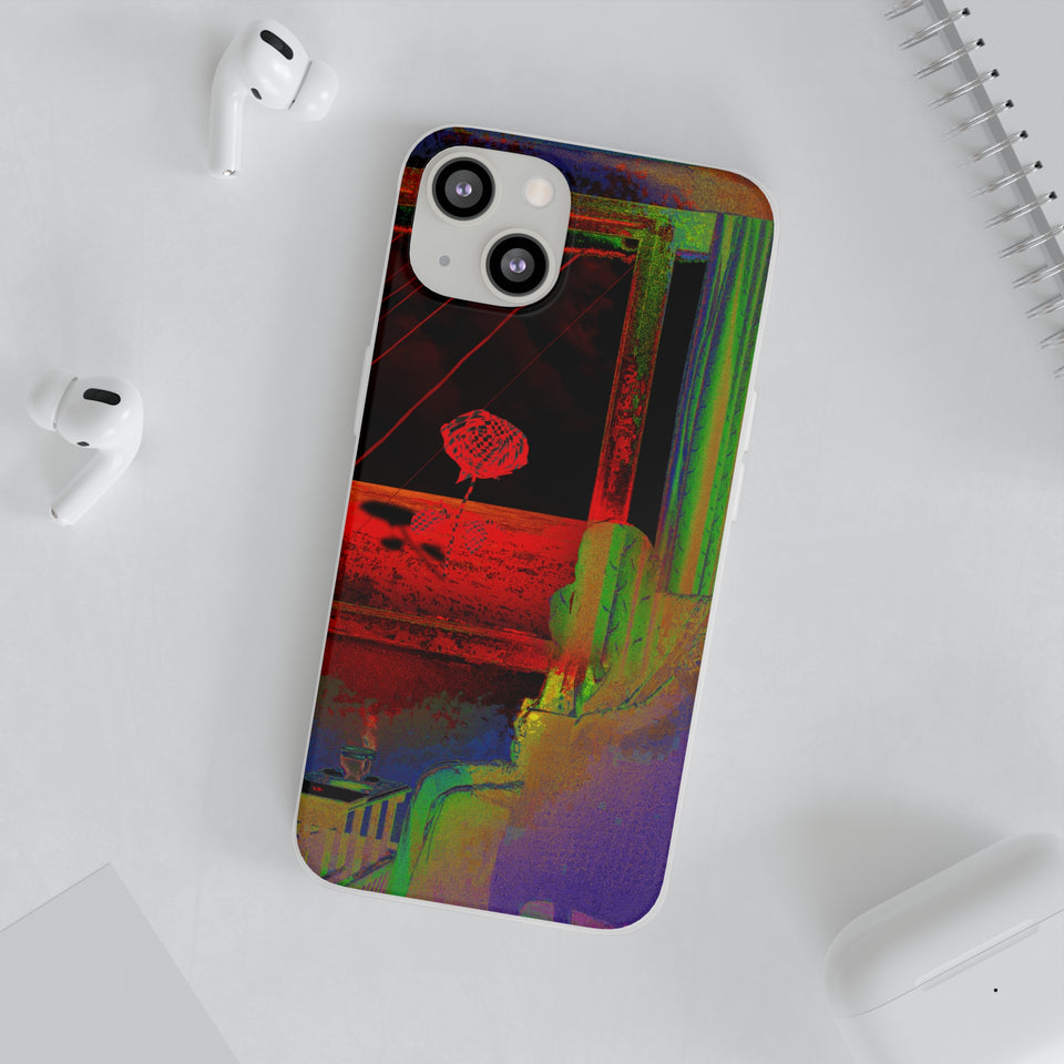 GHAR AAJA - Expressive Flexi Cases: Showcasing @areebtariq111's Digital Art in Semi-Transparent Matte Finish