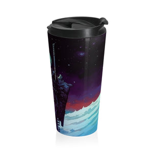"Bony Expedition" Digital Art Stainless Steel Travel Mug - Carry Art on Your Journey