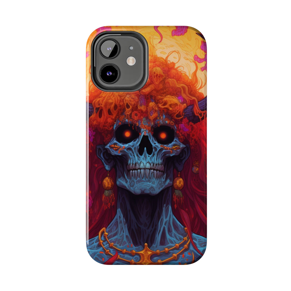 "Eyes of Ember" Digital Art Tough Phone Cases - Protect and Personalize Your Device in Style