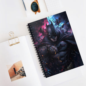 "Bat's Realm" Digital Art Spiral Notebook - Explore the Mysterious Depths of Creativity