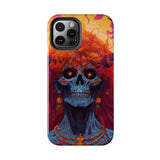 "Eyes of Ember" Digital Art Tough Phone Cases - Protect and Personalize Your Device in Style