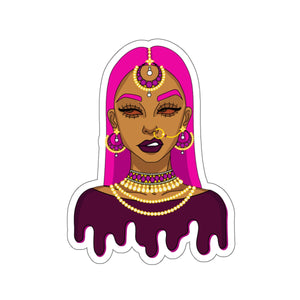 R.S.F. (Resting Sass Face) Digital Art Kiss-Cut Stickers by @whereiszara - Expressive Vinyl Decals