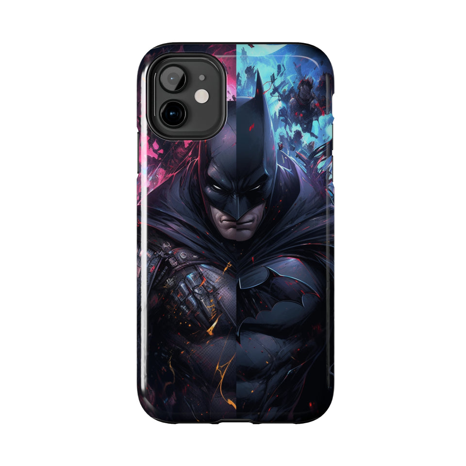 "Bat's Realm" Digital Art Tough Phone Cases - Embrace the Dark with Style and Protection