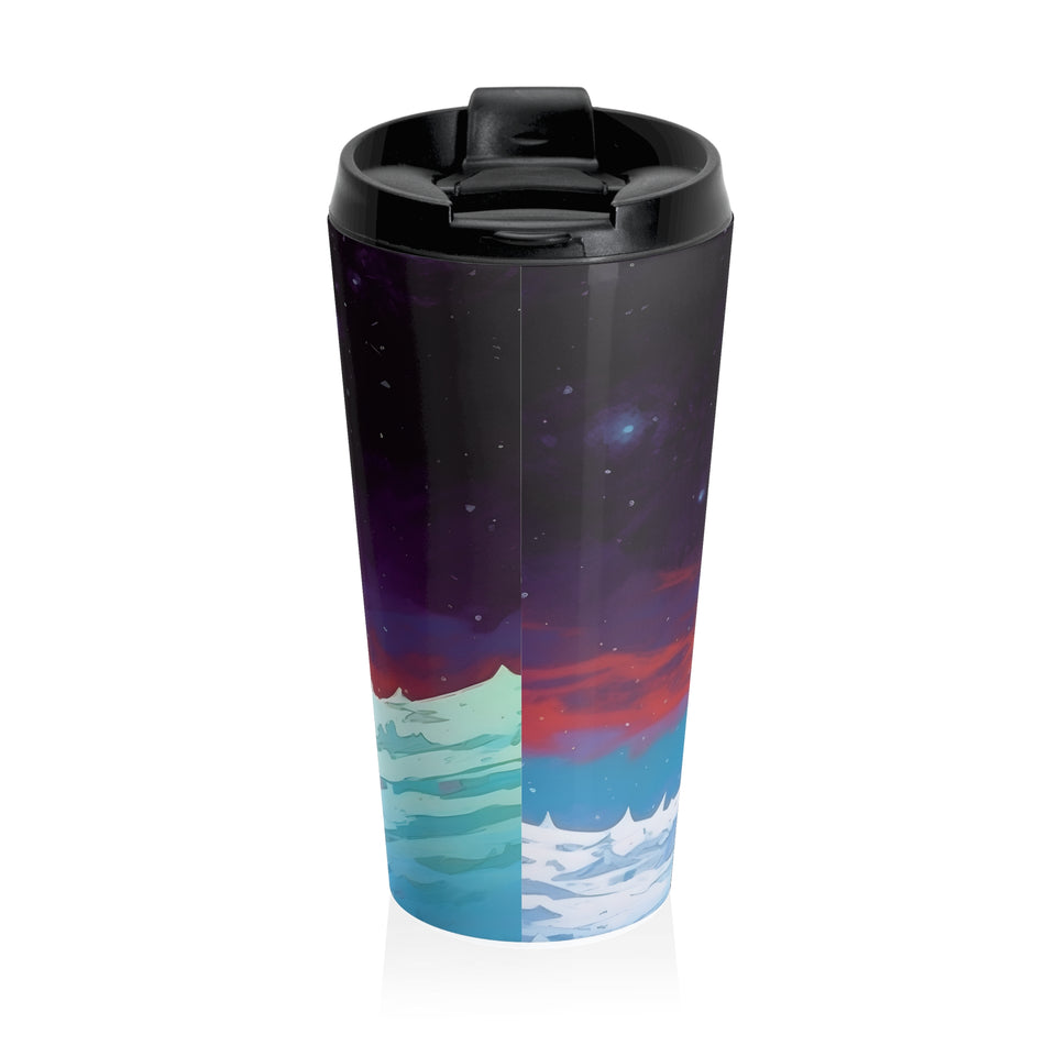 "Bony Expedition" Digital Art Stainless Steel Travel Mug - Carry Art on Your Journey