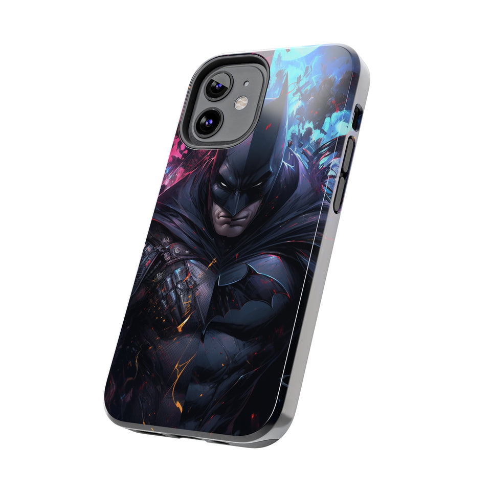 "Bat's Realm" Digital Art Tough Phone Cases - Embrace the Dark with Style and Protection