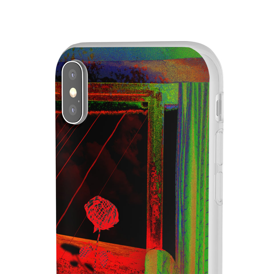 GHAR AAJA - Expressive Flexi Cases: Showcasing @areebtariq111's Digital Art in Semi-Transparent Matte Finish