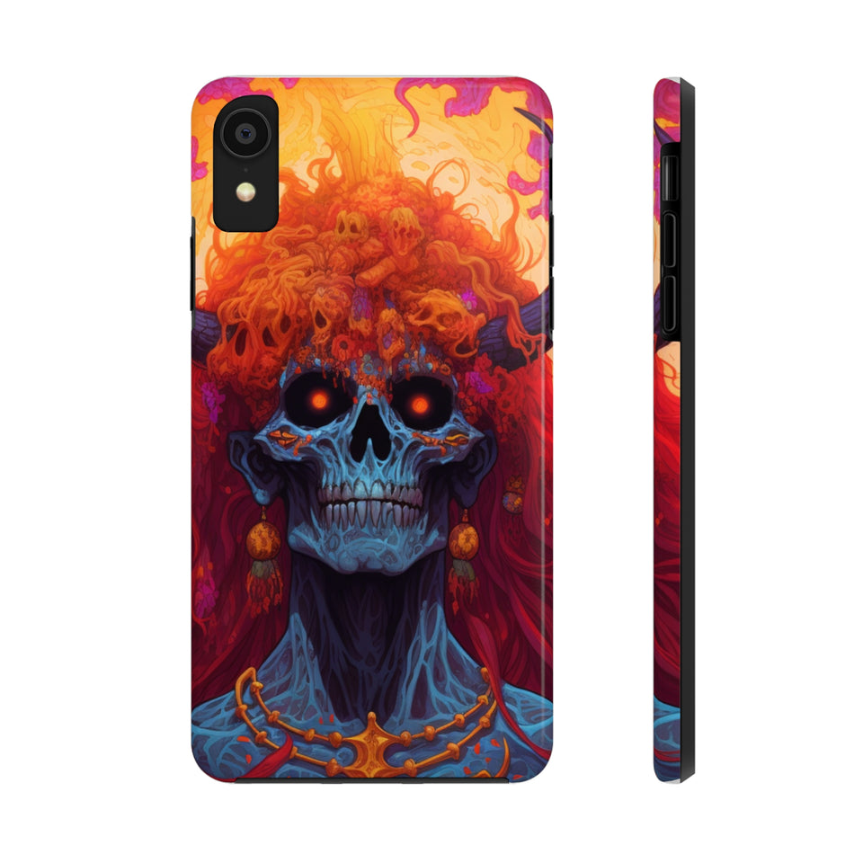 "Eyes of Ember" Digital Art Tough Phone Cases - Protect and Personalize Your Device in Style