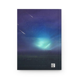 Astral Night Minaar - Elegant Matte Hardcover Journal Adorned with @areebtariq111's Digital Artwork