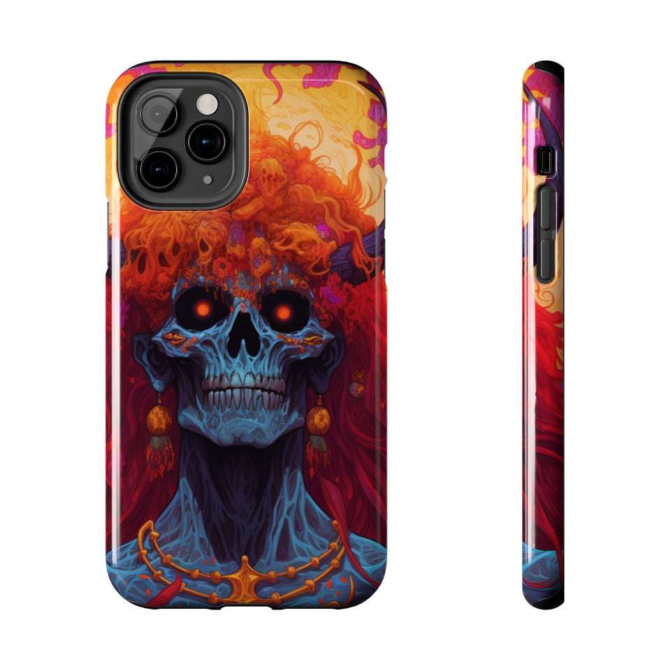 "Eyes of Ember" Digital Art Tough Phone Cases - Protect and Personalize Your Device in Style