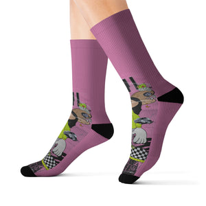 Minus 3 - Sublimation Socks with Original Digital Art by @areebtariq111