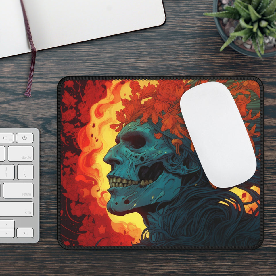 "Whispers of Decay" Digital Art Gaming Mouse Pad - Dive into the Dark Realm of Gaming