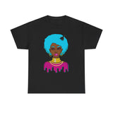 Afro-Sass Digital Art Unisex Heavy Cotton Tee by @whereiszara - Creative Wearable Art