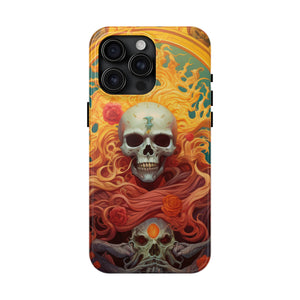 "Inferno" Digital Art Tough Phone Cases - Embrace the Flames of Style and Protection