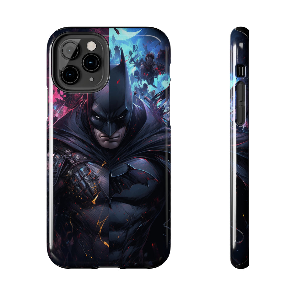 "Bat's Realm" Digital Art Tough Phone Cases - Embrace the Dark with Style and Protection