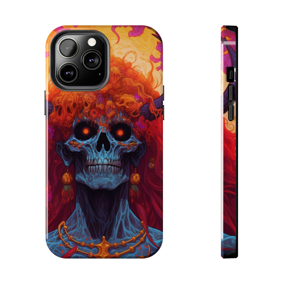 "Eyes of Ember" Digital Art Tough Phone Cases - Protect and Personalize Your Device in Style