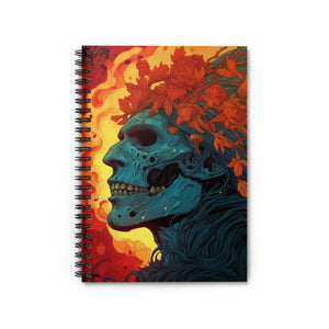 "Whispers of Decay" Digital Art Spiral Notebook - Embrace the Shadows of Creativity