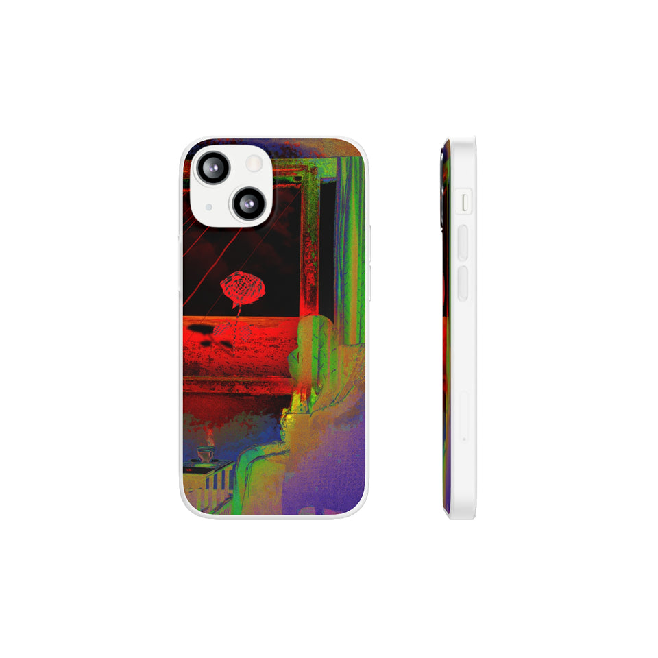 GHAR AAJA - Expressive Flexi Cases: Showcasing @areebtariq111's Digital Art in Semi-Transparent Matte Finish