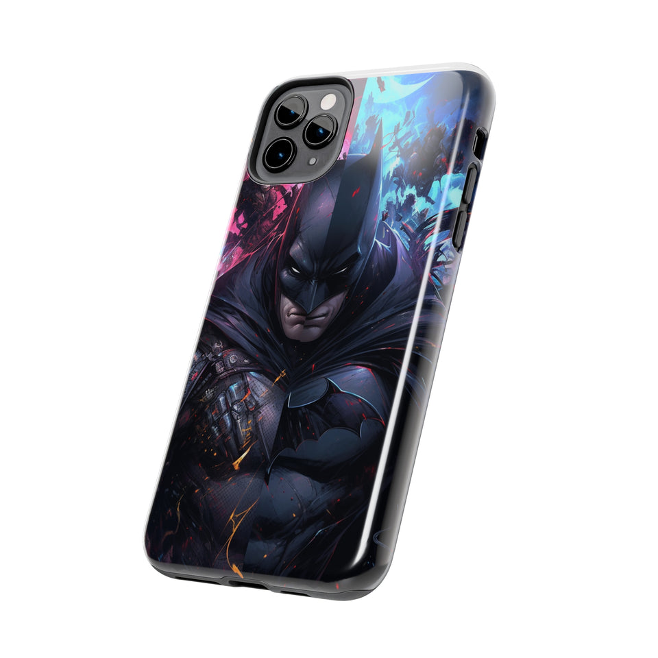"Bat's Realm" Digital Art Tough Phone Cases - Embrace the Dark with Style and Protection
