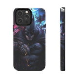 "Bat's Realm" Digital Art Tough Phone Cases - Embrace the Dark with Style and Protection