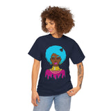 Afro-Sass Digital Art Unisex Heavy Cotton Tee by @whereiszara - Creative Wearable Art