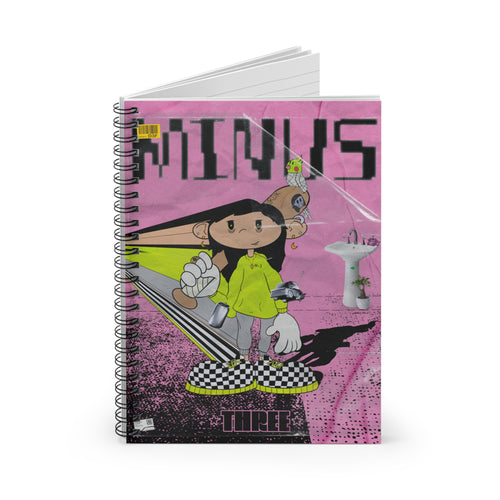 Minus 3 - Ethereal Spiral Notebook Adorned with @areebtariq111's Artistry