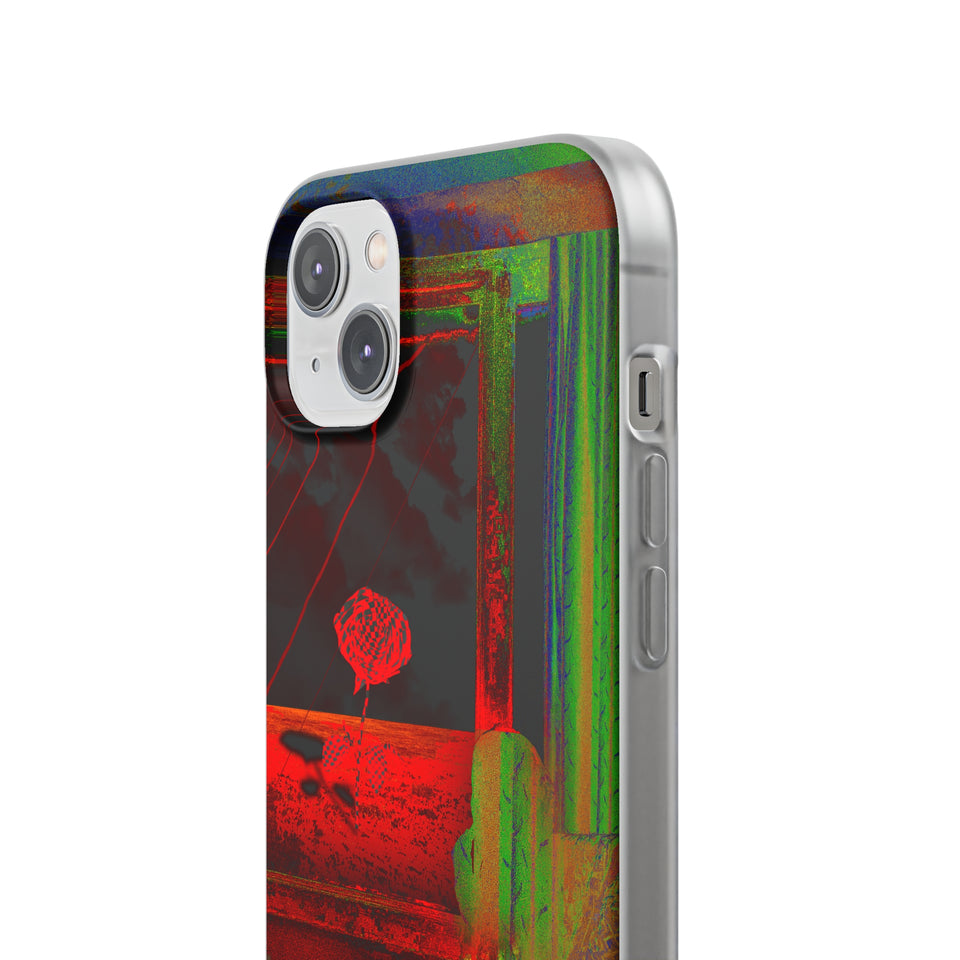 GHAR AAJA - Expressive Flexi Cases: Showcasing @areebtariq111's Digital Art in Semi-Transparent Matte Finish