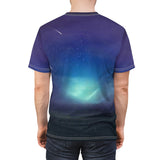 Astral Night Minaar - Digital Art Elegance: Cut & Sew Tee Infused with @areebtariq111's Creative Touch