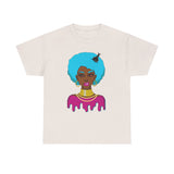 Afro-Sass Digital Art Unisex Heavy Cotton Tee by @whereiszara - Creative Wearable Art