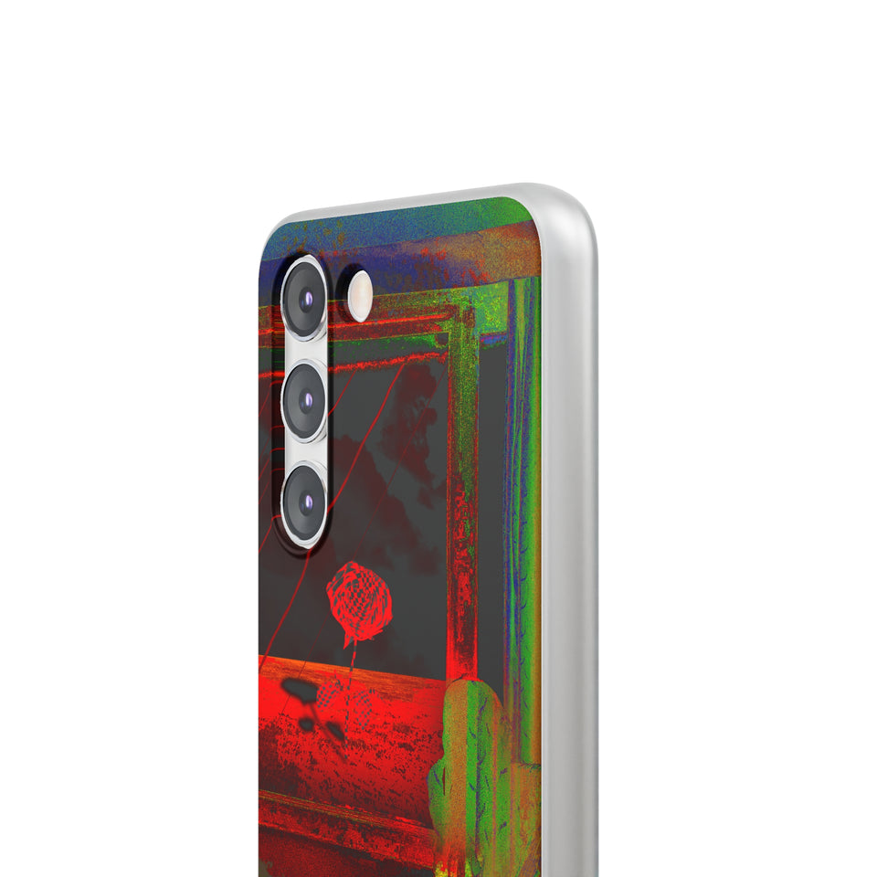 GHAR AAJA - Expressive Flexi Cases: Showcasing @areebtariq111's Digital Art in Semi-Transparent Matte Finish