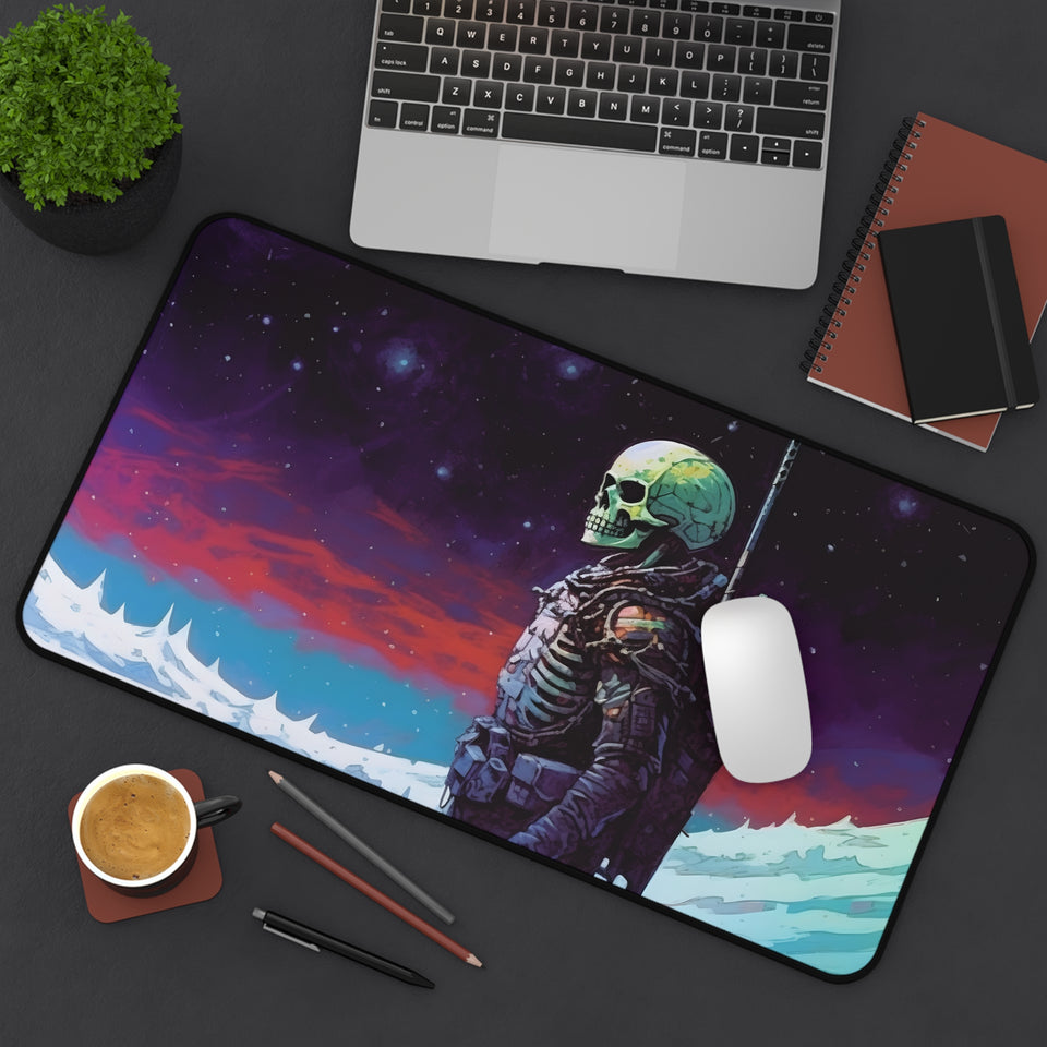 "Bony Expedition" Digital Art Desk Mat - Embark on a Unique Journey of Creativity