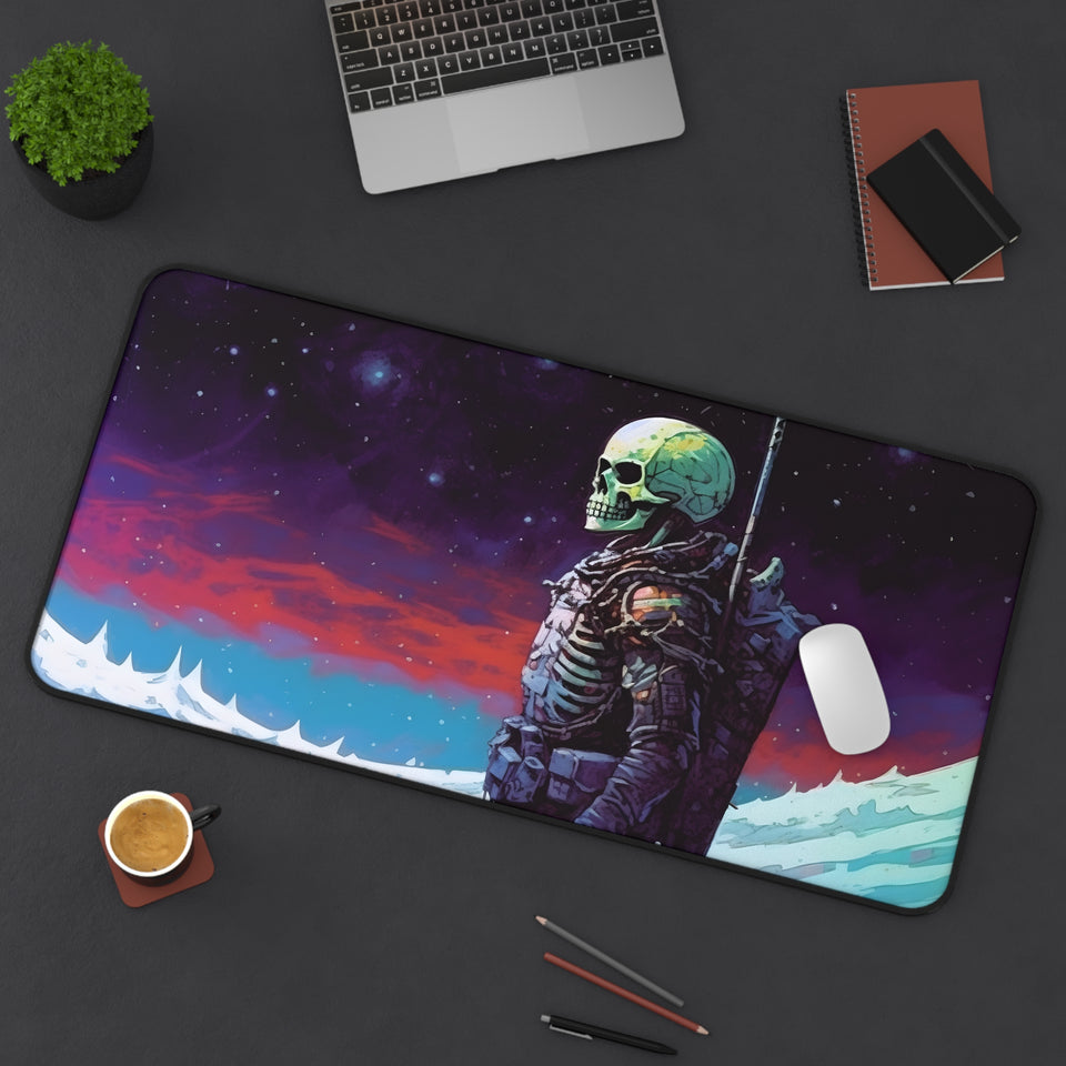 "Bony Expedition" Digital Art Desk Mat - Embark on a Unique Journey of Creativity