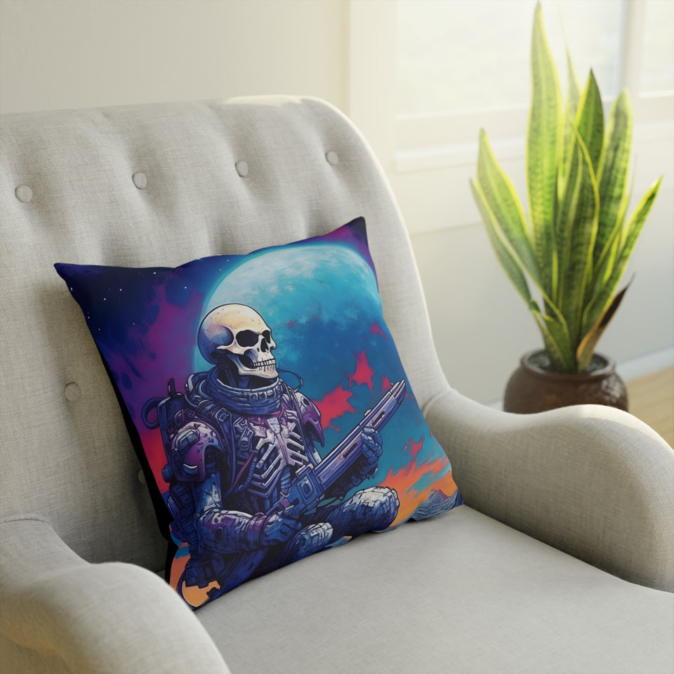 "Moonlit Guardian" Digital Art Cushion - Infuse Your Space with Mystical Beauty