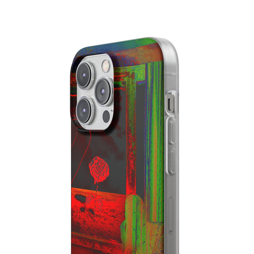 GHAR AAJA - Expressive Flexi Cases: Showcasing @areebtariq111's Digital Art in Semi-Transparent Matte Finish