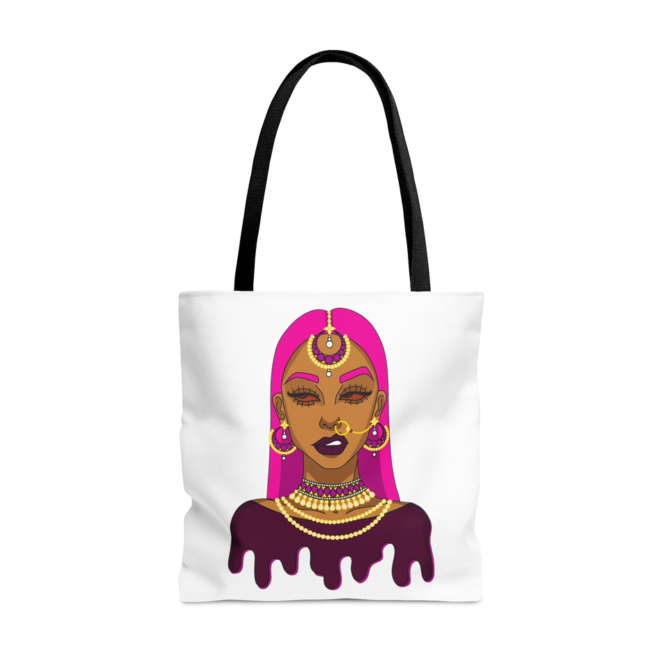 R. S. F. (Resting Sass Face) Digital Art Tote Bag by @whereiszara - Carry Your Attitude in Style