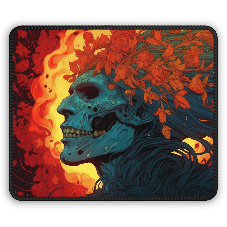 "Whispers of Decay" Digital Art Gaming Mouse Pad - Dive into the Dark Realm of Gaming
