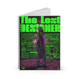 The Lost Designer - Ruled Line Spiral Notebook with Original Digital Art by @areebtariq111
