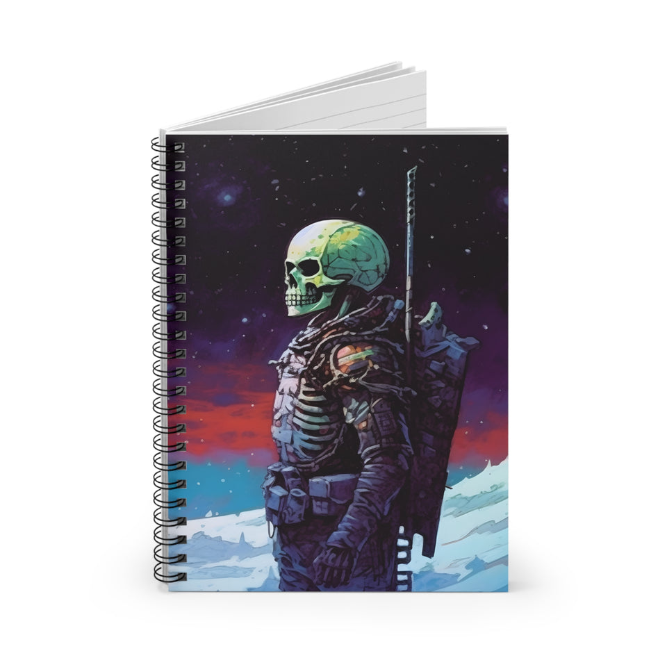 "Bony Expedition" Digital Art Spiral Notebook - Explore Your Creativity with Artistry