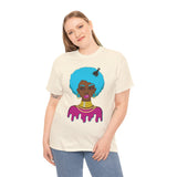 Afro-Sass Digital Art Unisex Heavy Cotton Tee by @whereiszara - Creative Wearable Art