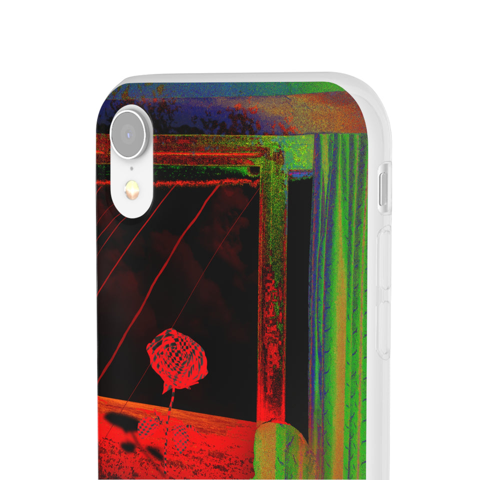 GHAR AAJA - Expressive Flexi Cases: Showcasing @areebtariq111's Digital Art in Semi-Transparent Matte Finish